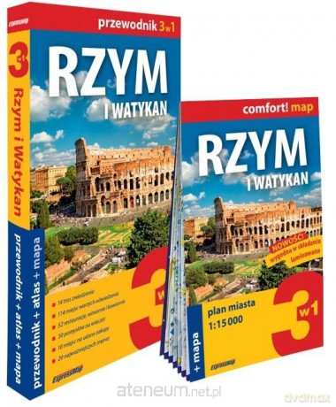 Comfort! map Rzym i Watykan 3w1 - Kamila Kowalska, Katarzyna Romanowska [KSIĄŻKA]