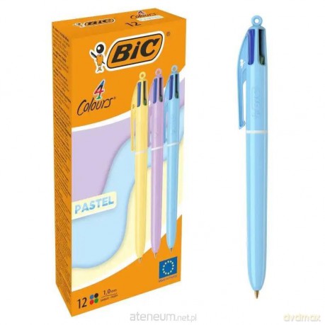 Długopis 4 Colours Pastel (12szt) BIC