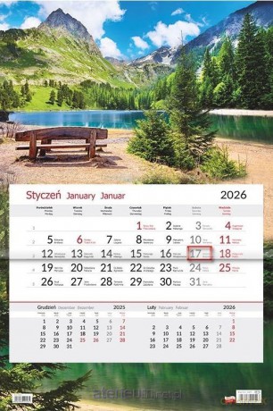 Kalendarz 2026 jednodzielny Ławka [KALENDARZ]