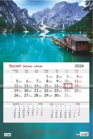 Kalendarz 2026 jednodzielny Łódki [KALENDARZ]