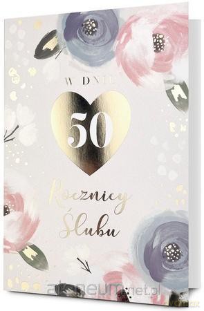 Karnet B6 Rocznica ślubu 50