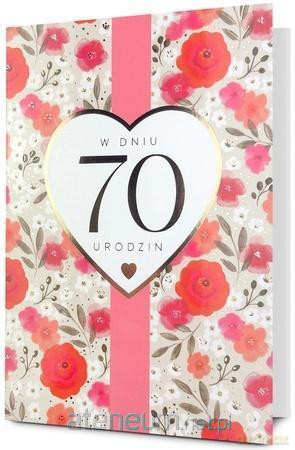 Karnet B6 Urodziny 70