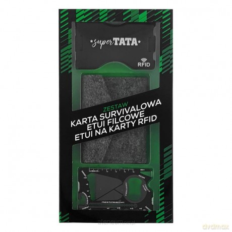 Karta survivalowa oraz etui na karty płatnicze