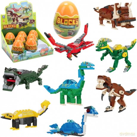 Klocki dinozaury w jajku +50el [KLOCKI]