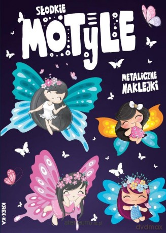 Kolorowanka z naklejkami - Słodkie motyle [KSIĄŻKA]