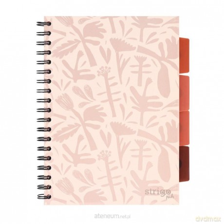 Kołozeszyt Pads B5/100K kratka Floral beżowy