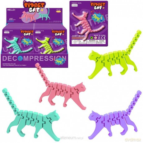Kot ruchome segmenty 3d fidget 4 kolory [GRA]