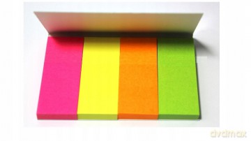 Karteczki znaczniki neonowe DONAU 20x50 mm [SZKOŁA]
