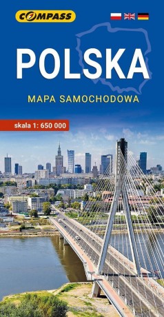 Polska mapa samochodowa 1:650 000