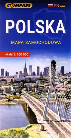 Polska mapa samochodowa 1:650 000