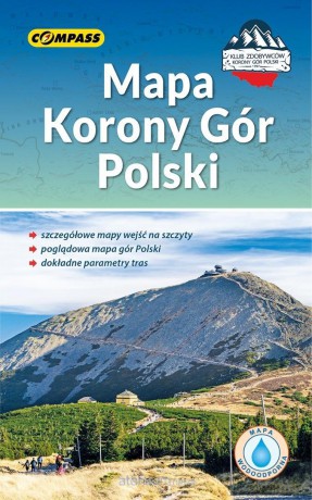 Mapa turystyczna - Mapa Korony Gór Polski laminowana