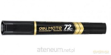 Marker permanentny dwustronny czarny (10szt)