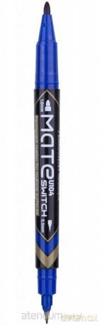 Marker permanentny dwustronny nieb (12szt)
