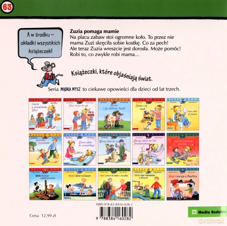 Mądra Mysz. Zuzia pomaga mamie - Liane Schneider, Eva Wenzel-Burger [KSIĄŻKA]