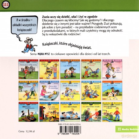 Mądra mysz. Zuzia uczy się dzielić, ufać i żyć w zgodzie - Liane Schneider, Hanna Sórensen [KSIĄŻKA]