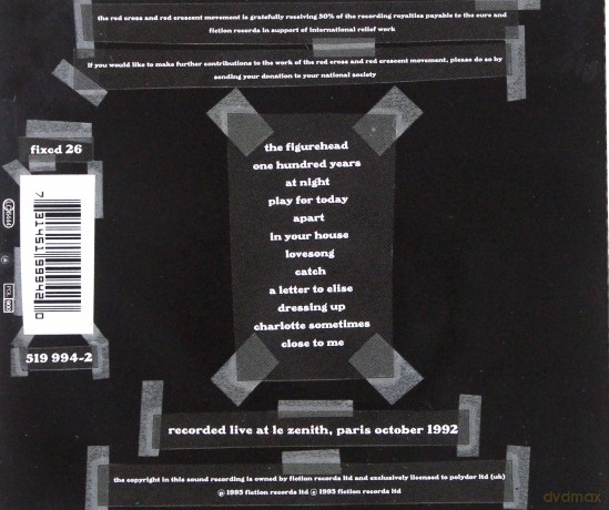 The Cure: Paris (Live) [CD]