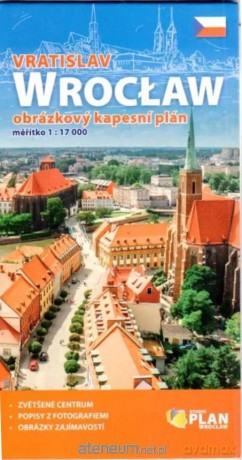 Plan kieszonkowy rysunkowy - Wrocław 1:17000 w.cz [KSIĄŻKA]