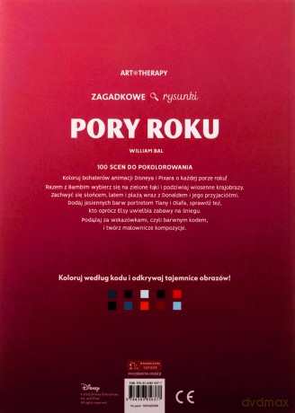 Pory roku. Disney kolorowanka antystresowa - William Bal [KSIĄŻKA]
