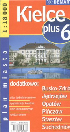 Kielce +6. Plan miasta w skali 1:18 000 [KSIĄŻKA]