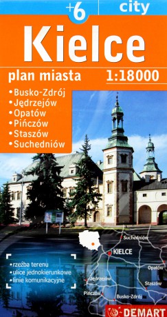 Kielce +6. Plan miasta w skali 1:18 000 [KSIĄŻKA]