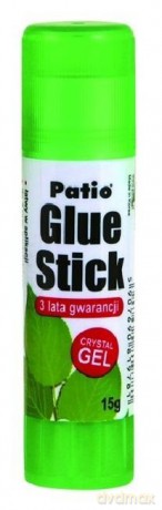 Klej w sztyfcie Patio Glue Stick Crystal Gel 15g [SZKOŁA]