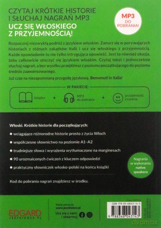 Włoski Krótkie historie. Dla początkujących [KSIĄŻKA]