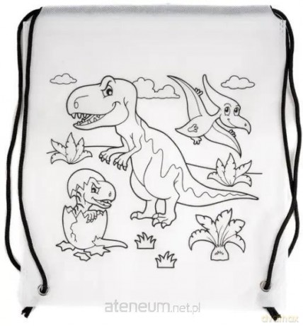 Worek szkolny do malowania Tinting dino