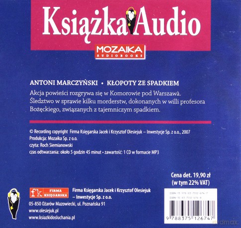 Kłopoty ze spadkiem - Antoni Marczyński [Audiobook]