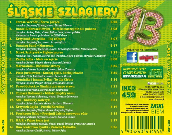 Śląskie Szlagiery 13 [CD]