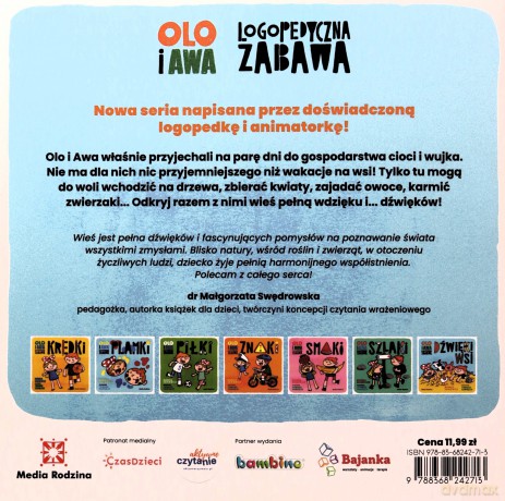 Dźwięki wsi. Logopedyczna zabawa. Olo i Awa - Monika Skikiewicz [KSIĄŻKA]