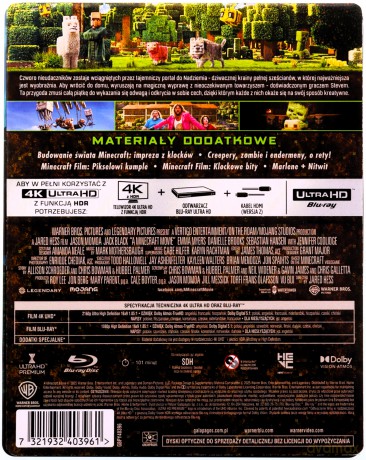 Minecraft: Film (steelbook) [Blu-Ray 4K]+[Blu-Ray]
