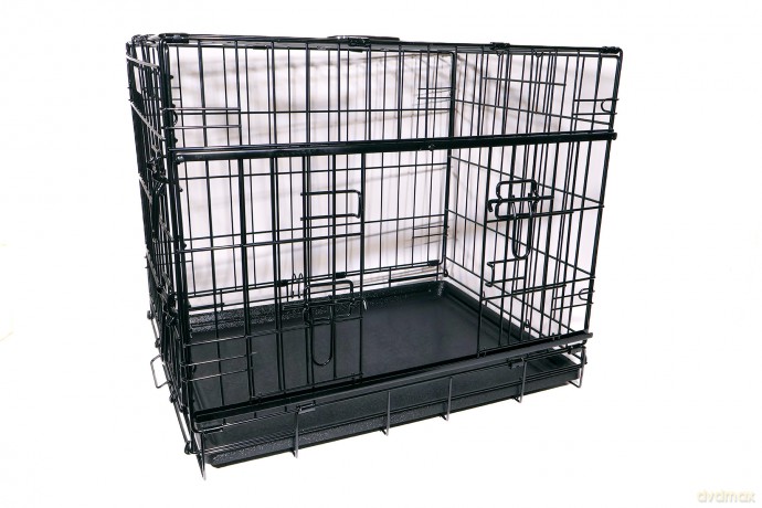 active canis - Premium Slidingdoor Cage - Black - 122 x 76 x 84