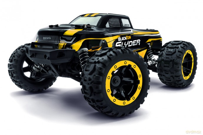 BLACKZON - Slyder MT 1/16 4WD Electric Monster Truck - Yellow (540116)