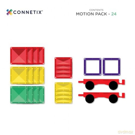 Connetix - Rainbow Motion Pack - 24 Pieces - (CT-R-00024-MO)