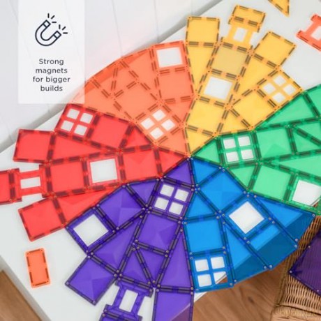 Connetix- Rainbow Creative Pack 102 Pieces - (CT-R-00102-CR)