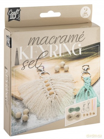 Craft ID - Macrame keyrings 2pcs (CR1728/GE)