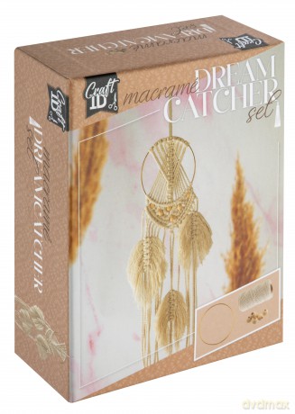 Craft ID - Macrame set wallhanger - feathers (CR1726/GE)