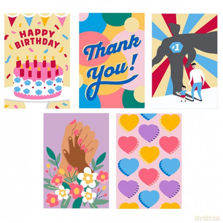 Crafter PaintByNumber Greeting Cards - (CR20)