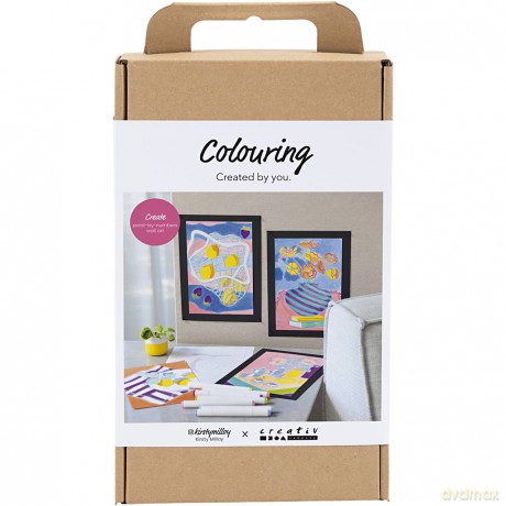 Creativ - Craft Kit Colouring, Paint by numbers, markers, 1 pack