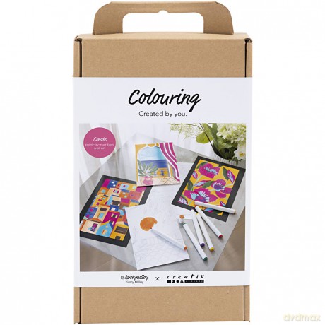 Creativ - Craft Kit Colouring, Paint by Numbers, Markers, 1 Pack