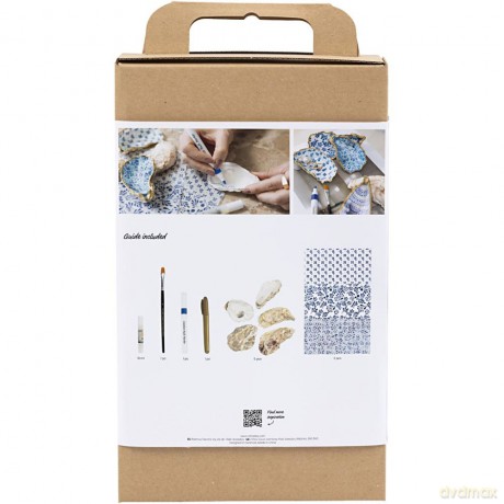 Creativ - Craft Kit Decoupage, Oyster shells, blue, (977787)