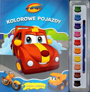 Kolorowe pojazdy. W drogę. Książka z plakatami - Monika Kurowska (tłum.) [KSIĄŻKA]