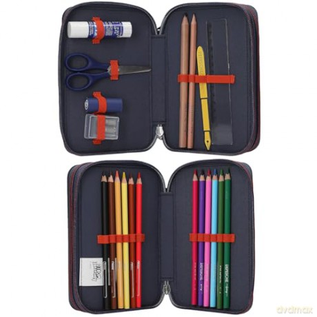 Dino World - Adventure World Double Pencil Case With Spider - (0413332)
