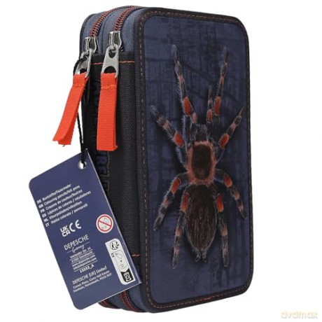 Dino World - Adventure World Double Pencil Case With Spider - (0413332)