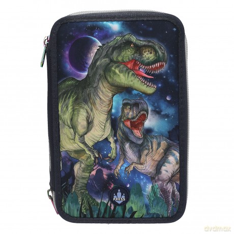 Dino World - Triple Pencil Case with LED - GALAXY