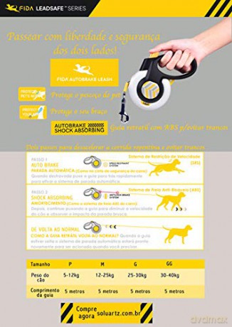 Fida - Autobrake Leash 5 meter Small - up to 12 kg dog