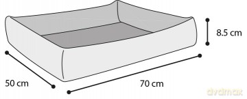 Flamingo - Cooling basket with gel 70x50x8,5CM