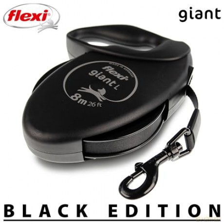 Flexi - Flexi Leash Giant L Black Edition - 50kg - 8m