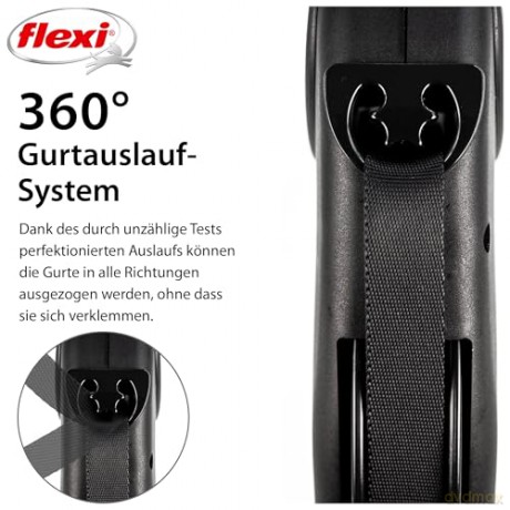 Flexi - Flexi Leash Giant L Black Edition - 50kg - 8m