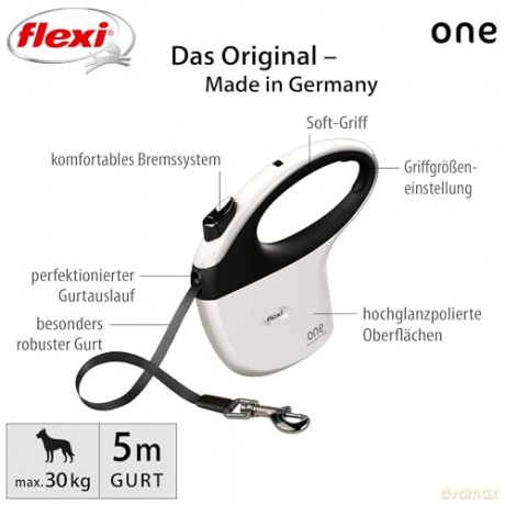 Flexi - Koppel One TheAvantGarde Band - 5m Max 30kg